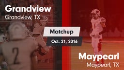 Matchup: Grandview High vs. Maypearl  2016