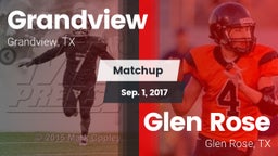 Matchup: Grandview High vs. Glen Rose  2017