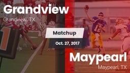Matchup: Grandview High vs. Maypearl  2017