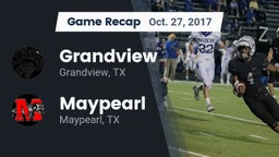 Recap: Grandview  vs. Maypearl  2017