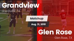 Matchup: Grandview High vs. Glen Rose  2018