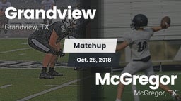 Matchup: Grandview High vs. McGregor  2018