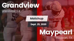 Matchup: Grandview High vs. Maypearl  2020