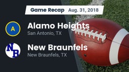 Recap: Alamo Heights  vs. New Braunfels  2018
