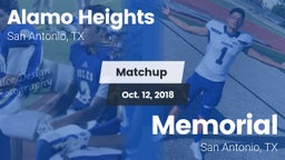 Matchup: Alamo Heights High vs. Memorial  2018