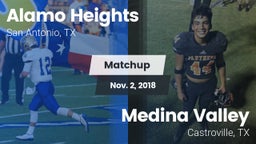 Matchup: Alamo Heights High vs. Medina Valley  2018