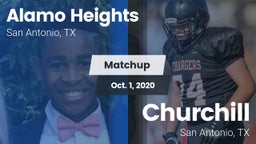 Matchup: Alamo Heights High vs. Churchill  2020