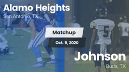 Matchup: Alamo Heights High vs. Johnson  2020