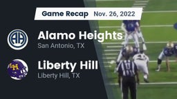 Recap: Alamo Heights  vs. Liberty Hill  2022