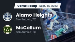 Recap: Alamo Heights  vs. McCollum  2023