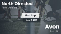 Matchup: North Olmsted High vs. Avon  2016