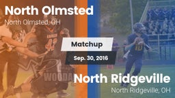 Matchup: North Olmsted High vs. North Ridgeville  2016