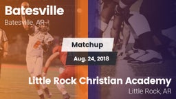 Matchup: Batesville High vs. Little Rock Christian Academy  2018