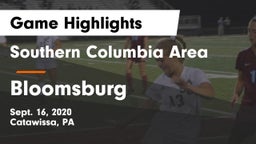 Southern Columbia Area  vs Bloomsburg  Game Highlights - Sept. 16, 2020