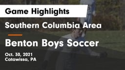 Southern Columbia Area  vs Benton Boys Soccer Game Highlights - Oct. 30, 2021