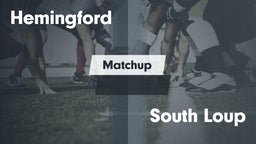 Matchup: Hemingford High vs. South Loup  2016