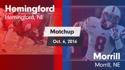 Matchup: Hemingford High vs. Morrill  2016