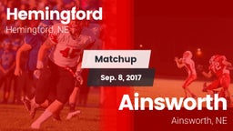 Matchup: Hemingford High vs. Ainsworth  2017
