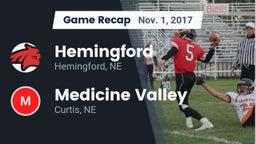Recap: Hemingford  vs. Medicine Valley  2017