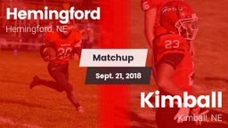 Matchup: Hemingford High vs. Kimball  2018