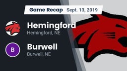 Recap: Hemingford  vs. Burwell  2019