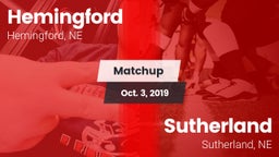 Matchup: Hemingford High vs. Sutherland  2019