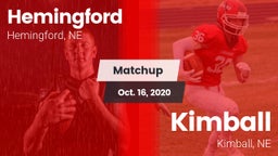 Matchup: Hemingford High vs. Kimball  2020