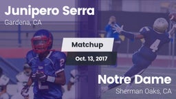 Matchup: Junipero Serra HS vs. Notre Dame  2017