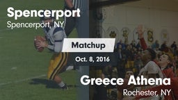 Matchup: Spencerport High Sch vs. Greece Athena  2016