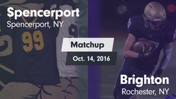 Matchup: Spencerport High Sch vs. Brighton  2016