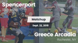 Matchup: Spencerport High Sch vs. Greece Arcadia  2018