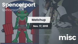 Matchup: Spencerport High Sch vs. misc 2018