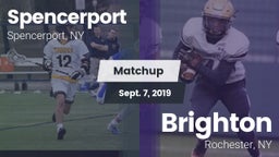 Matchup: Spencerport High Sch vs. Brighton  2019