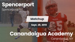 Matchup: Spencerport High Sch vs. Canandaigua Academy  2019