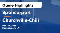 Spencerport  vs Churchville-Chili  Game Highlights - Dec. 17, 2021