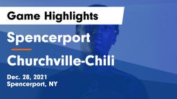 Spencerport  vs Churchville-Chili  Game Highlights - Dec. 28, 2021