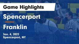 Spencerport  vs Franklin Game Highlights - Jan. 4, 2022