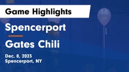 Spencerport  vs Gates Chili  Game Highlights - Dec. 8, 2023