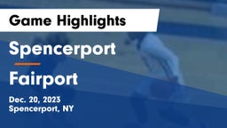 Spencerport  vs Fairport  Game Highlights - Dec. 20, 2023