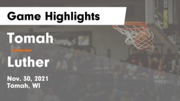 Tomah  vs Luther  Game Highlights - Nov. 30, 2021
