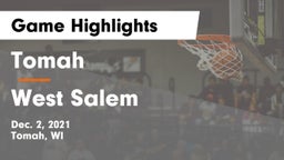 Tomah  vs West Salem  Game Highlights - Dec. 2, 2021