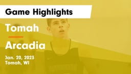 Tomah  vs Arcadia  Game Highlights - Jan. 20, 2023