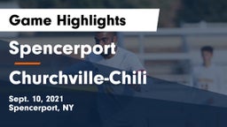 Spencerport  vs Churchville-Chili  Game Highlights - Sept. 10, 2021
