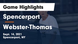 Spencerport  vs Webster-Thomas  Game Highlights - Sept. 14, 2021