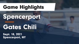 Spencerport  vs Gates Chili  Game Highlights - Sept. 18, 2021