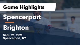 Spencerport  vs Brighton  Game Highlights - Sept. 23, 2021