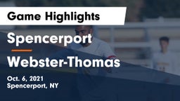 Spencerport  vs Webster-Thomas  Game Highlights - Oct. 6, 2021