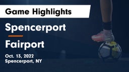 Spencerport  vs Fairport  Game Highlights - Oct. 13, 2022