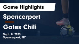 Spencerport  vs Gates Chili  Game Highlights - Sept. 8, 2023