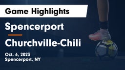 Spencerport  vs Churchville-Chili  Game Highlights - Oct. 6, 2023